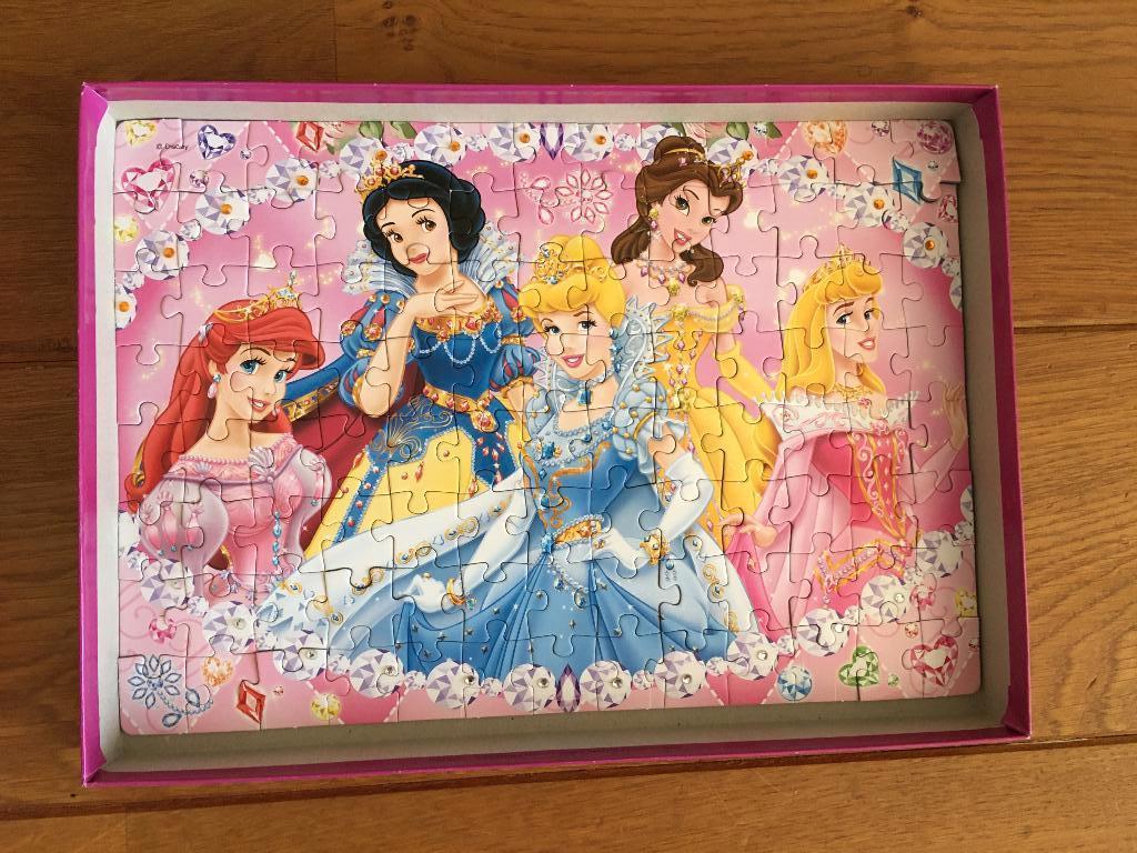 Prinses puzzel 104 stukjes, Ophalen of Verzenden, Meer dan 50 stukjes, Zo goed als nieuw, 6 jaar of ouder