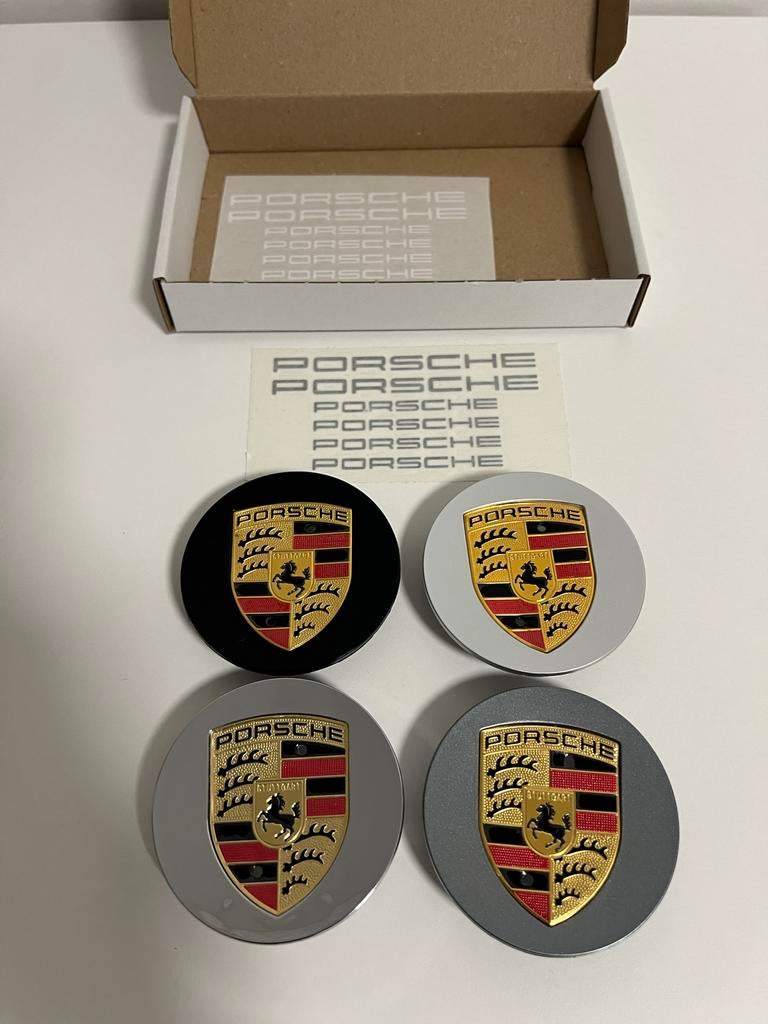 Porsche Naafdoppen Set - Diverse Kleuren, Auto diversen, Tuning en Styling, Ophalen of Verzenden