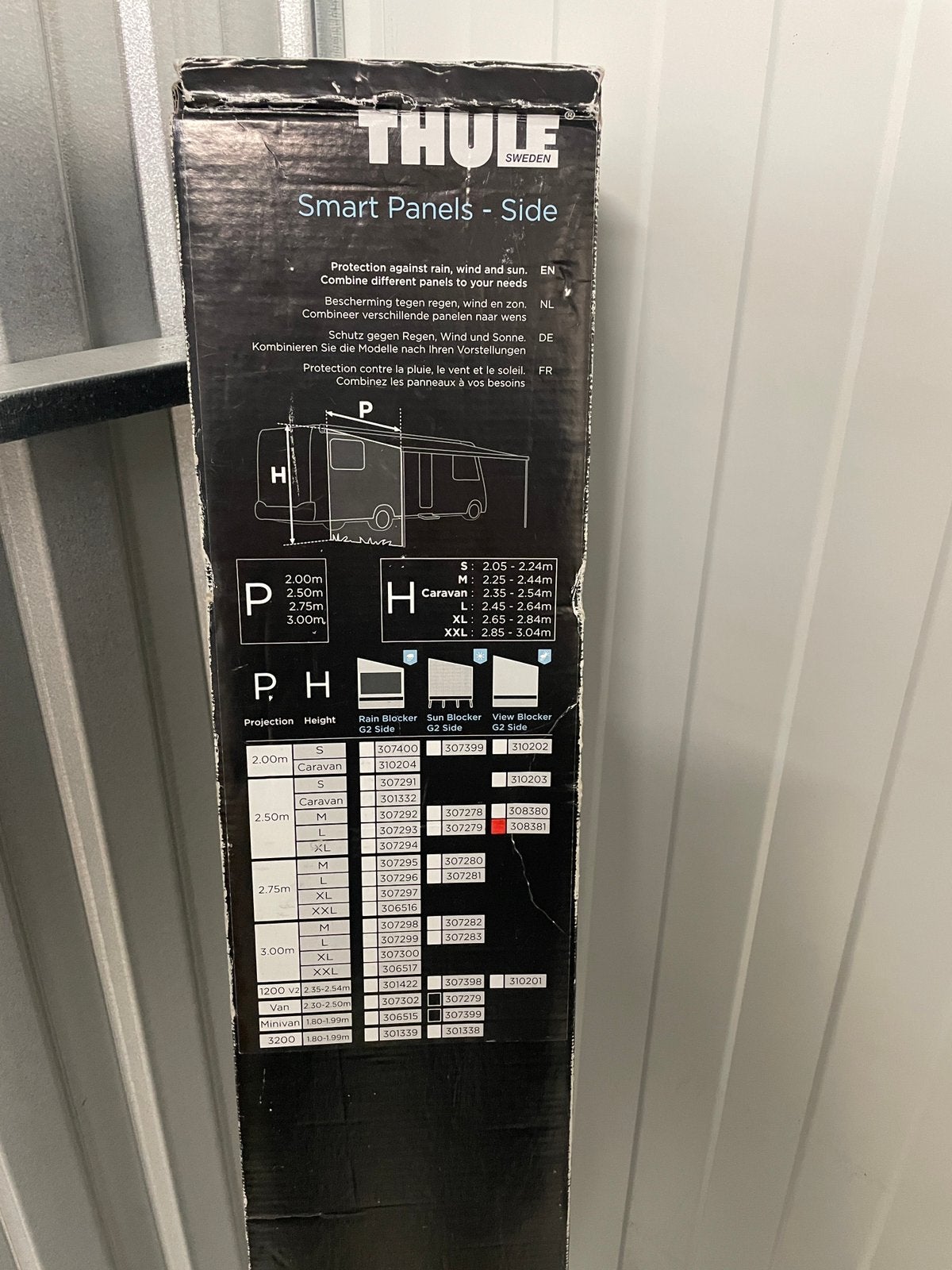 Thule View Blocker G2 Side - Zijwand voor Luifel, Caravans en Kamperen, Caravan accessoires, Ophalen of Verzenden, Nieuw
