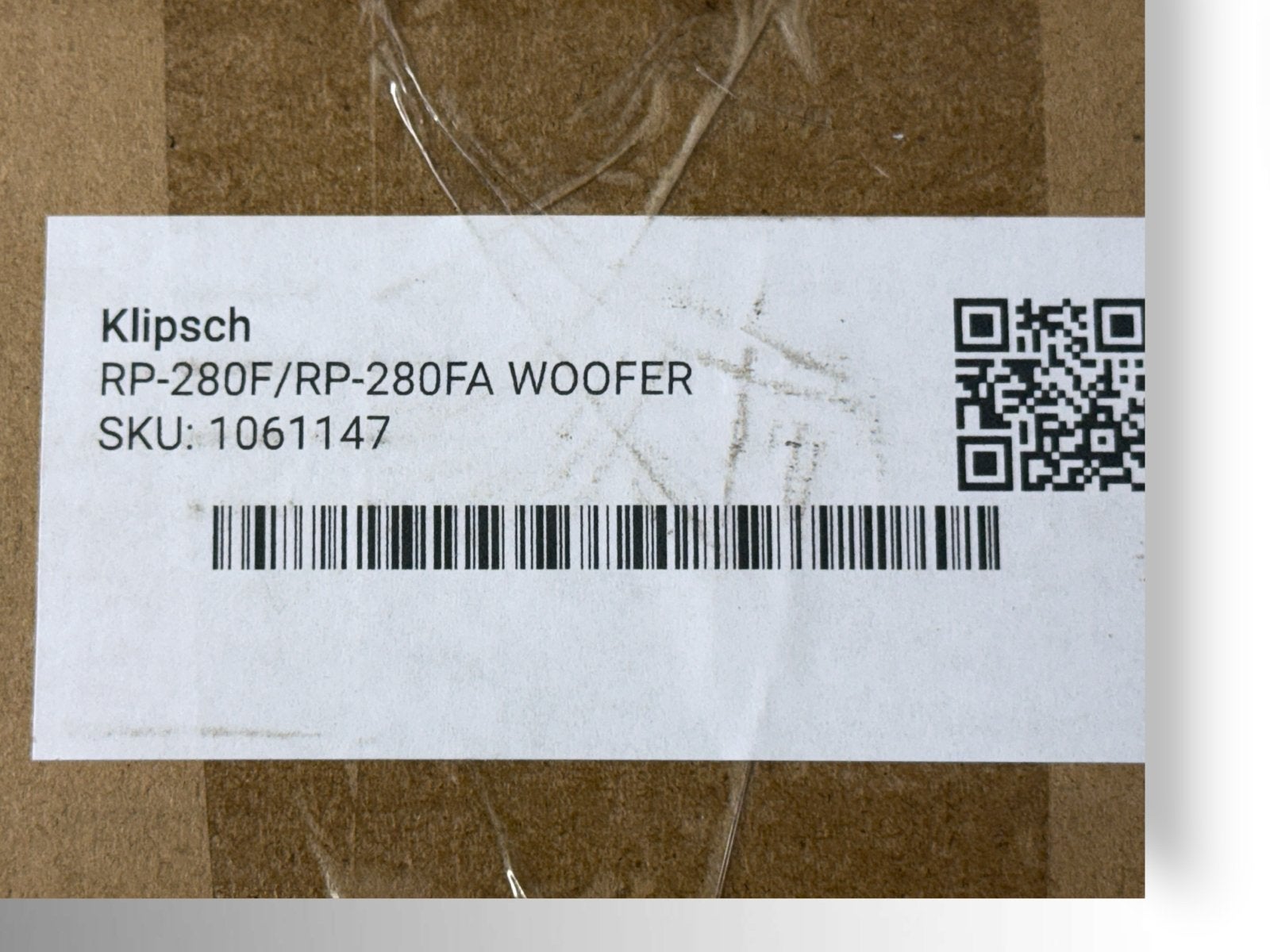Nieuwe Klipsch woofer RP-280F, Klipsch, Overige typen, Nieuw, Ophalen of Verzenden