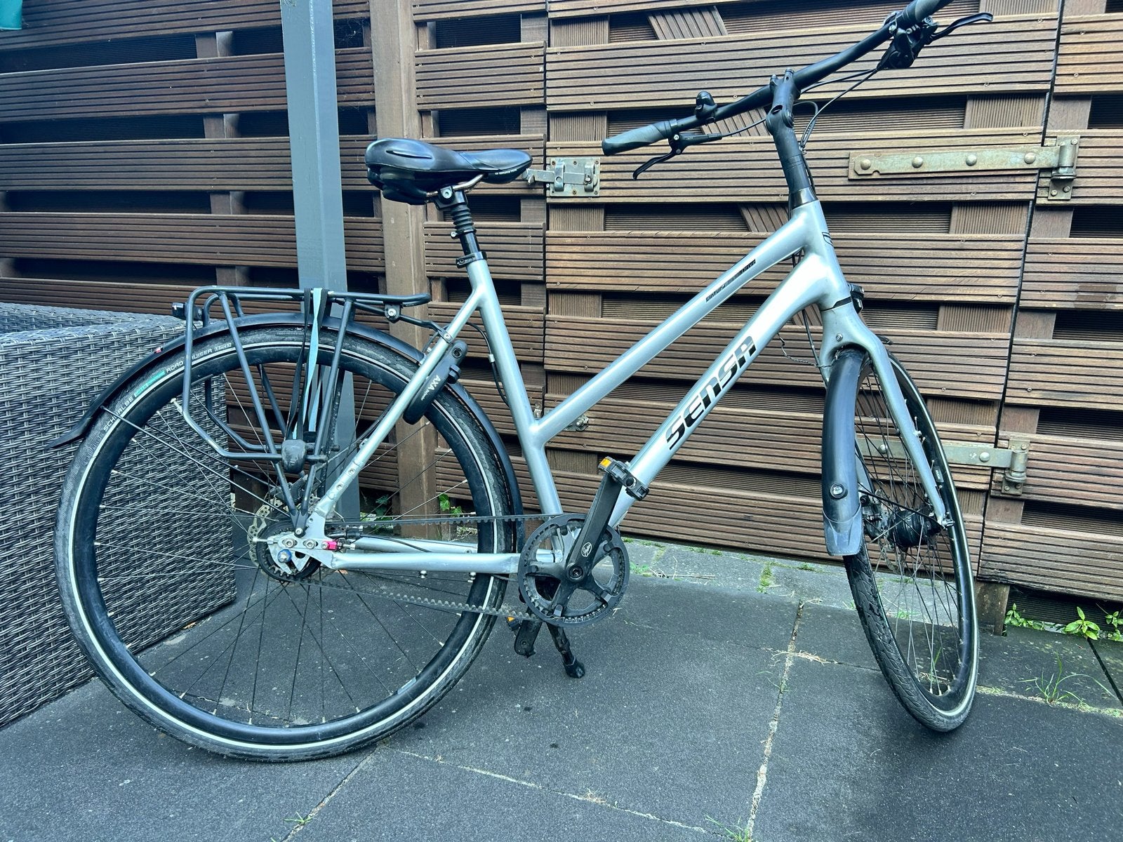 Sensa cintura Belt-Drive damesfiets 8 versnellingen, Fietsen en Brommers, Gebruikt, Versnellingen, 50 tot 53 cm, Schijfrem