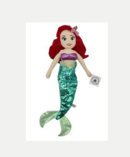 Disney De Kleine Zeemeermin knuffel Ariel (40cm), Ophalen of Verzenden, Overige figuren, Nieuw, Knuffel
