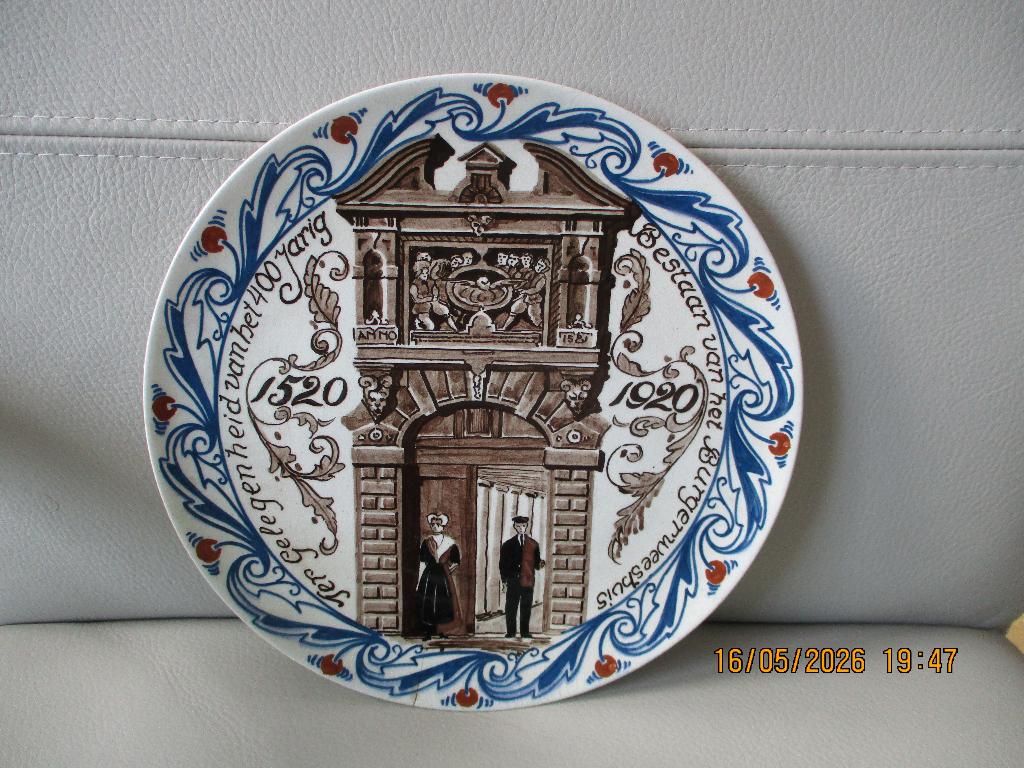 DE DISTEL - Jub. bord Burgerweeshuis 1520-1920 - Amsterdam, Ophalen of Verzenden