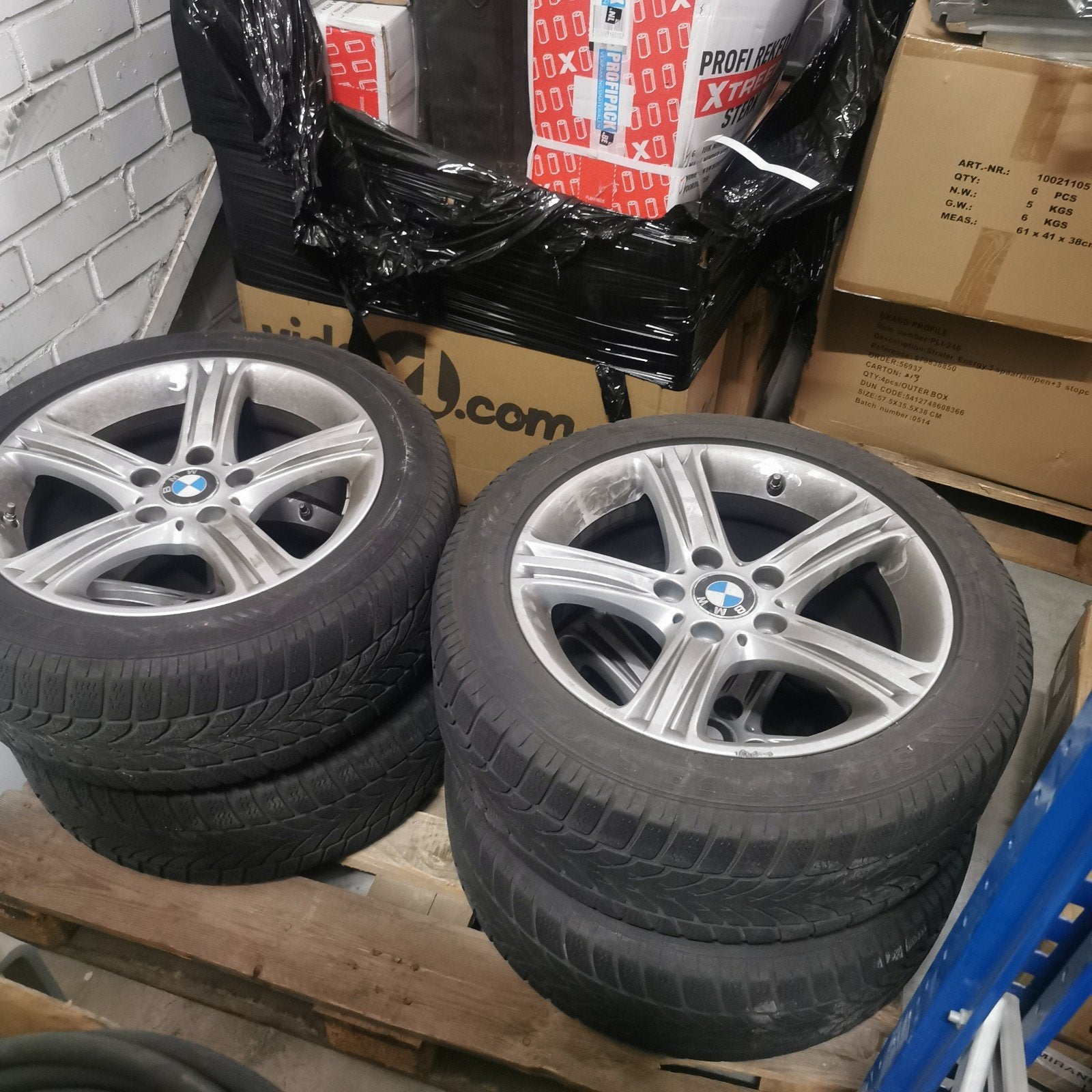 Aluminium velgen met banden 120x5 e90 /e91, Ophalen of Verzenden, Gebruikt