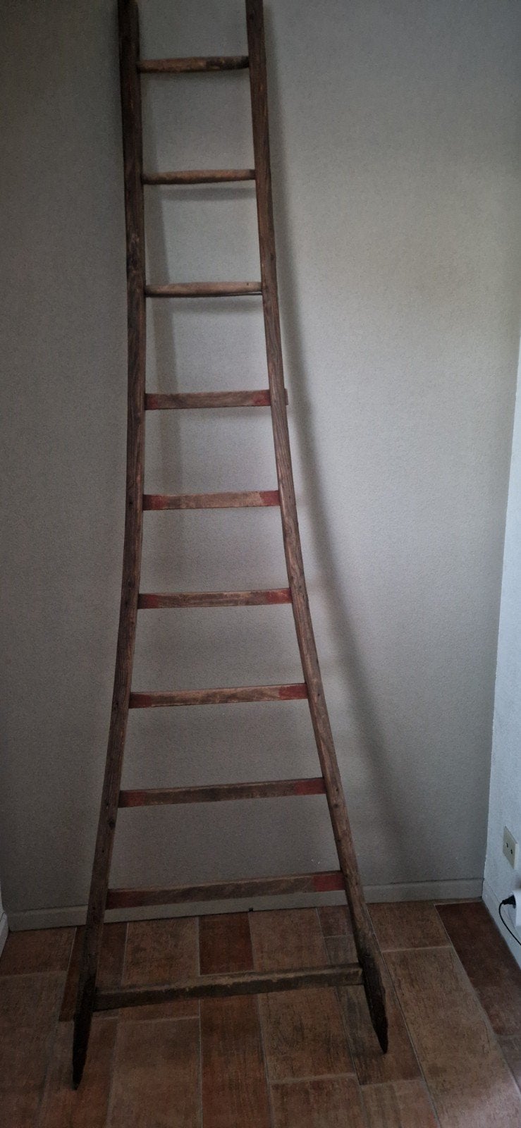 Vintage houten ladder - Decoratief, Ophalen, Gebruikt, Ladder, 2 tot 4 meter