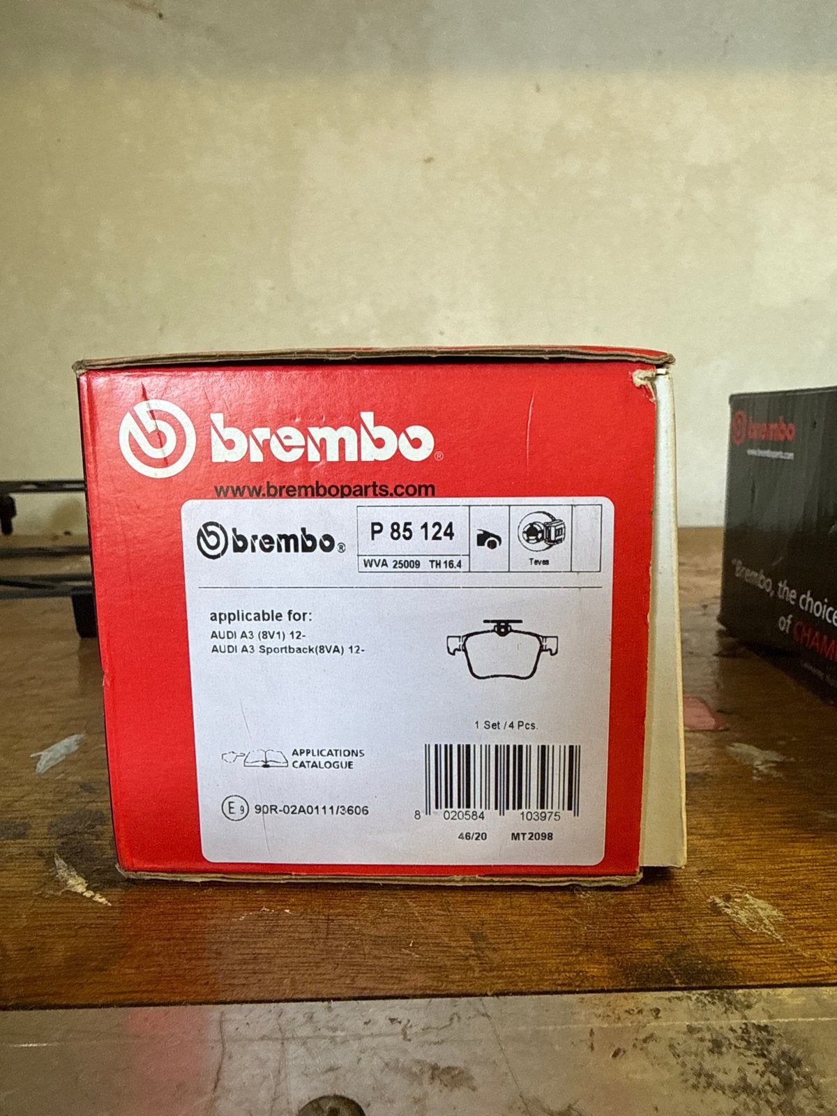Brembo P 85 124 Remblokken voor Audi A3 (8V1, BVA), Ophalen of Verzenden, Nieuw, Audi