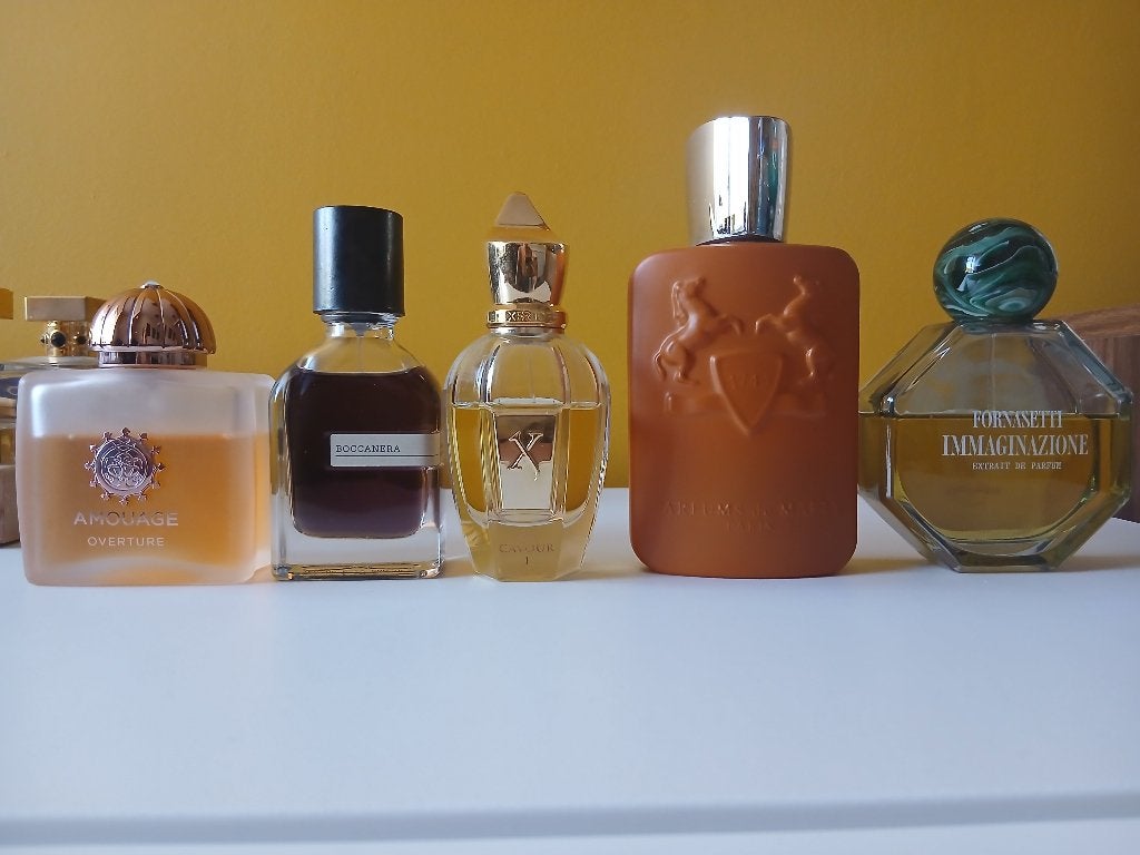 Diverse Niche parfums (Amouage, Xerjoff, Orto Parisi), Verzenden, Gebruikt