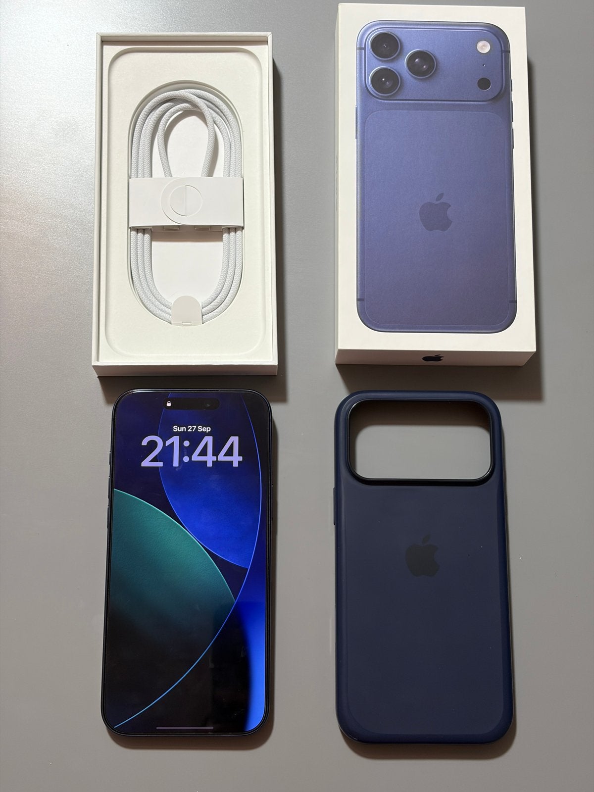 Iphone 17 Pro Max 512 gb deep blue nieuwstaat like new, Blauw, Ophalen of Verzenden, Zo goed als nieuw, Zonder simlock