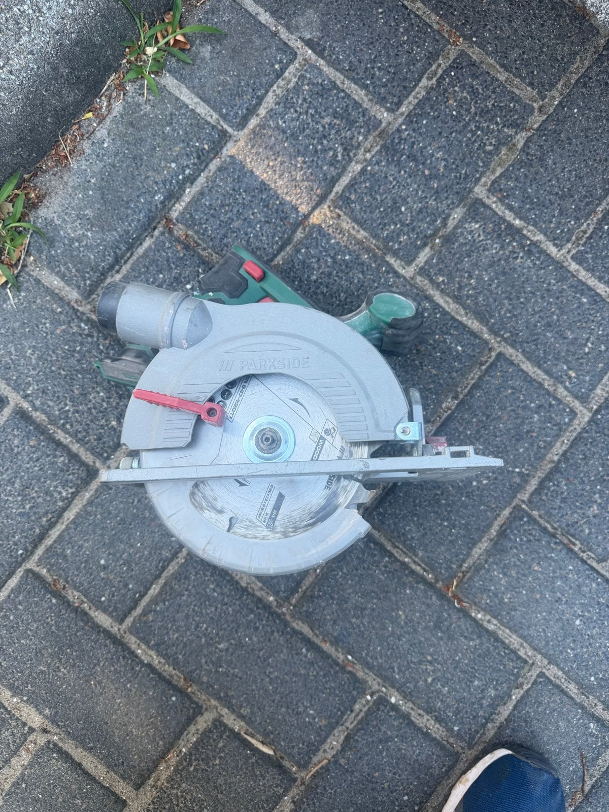 Parkside Cirkelzaag - Gebruikt maar functioneel, Gebruikt, Cirkelzaag, 600 tot 1200 watt, Ophalen of Verzenden
