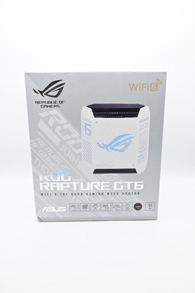ASUS ROG Rapture GT6 Wifi 6 Tri-Band Gaming Mesh Router, Router, ASUS, Support@asus.com, Ophalen of Verzenden