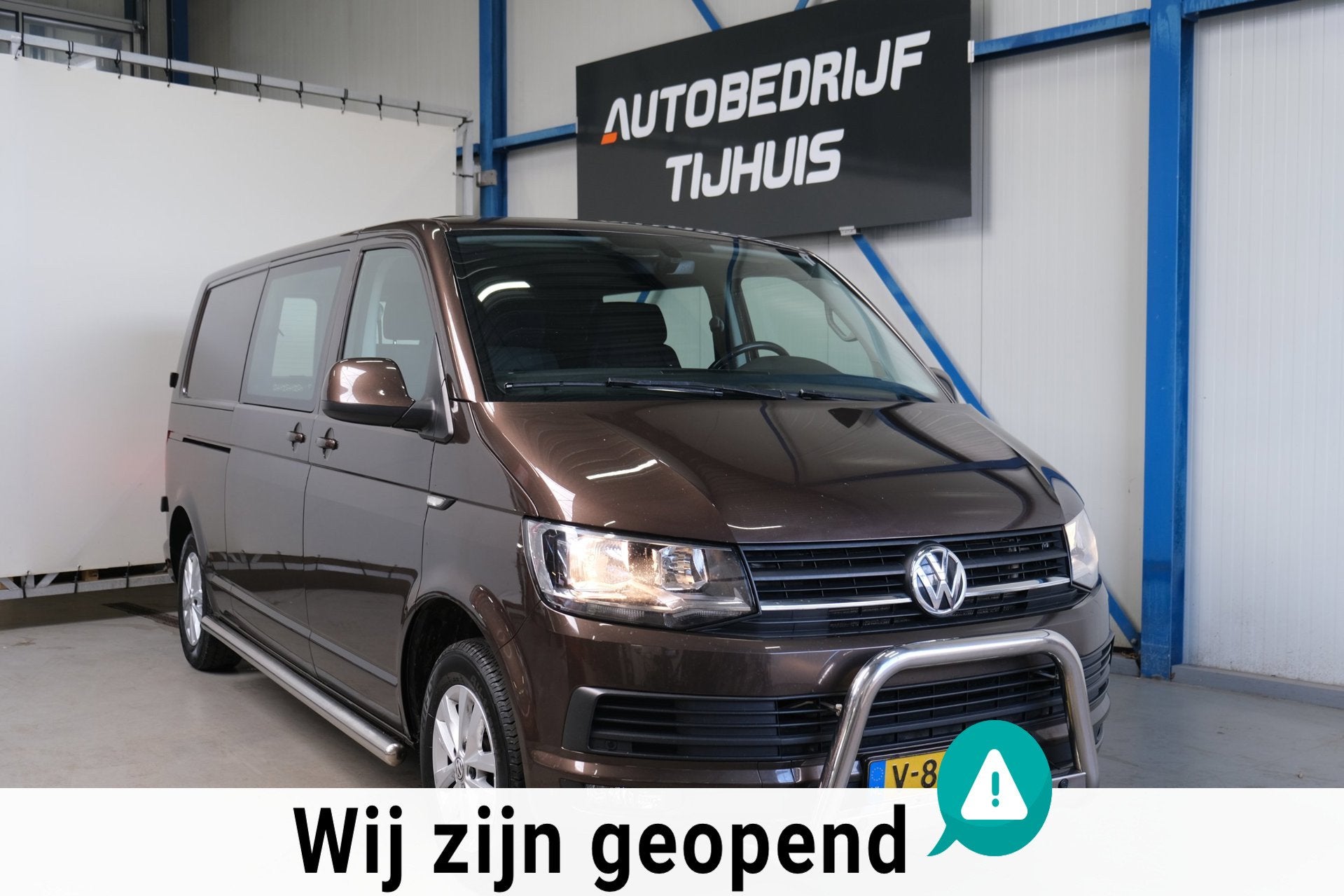 Volkswagen Transporter 2.0 TDI L2H1 DC Highline > Marge < >, Auto's, Gebruikt, Euro 6, 4 cilinders, Origineel Nederlands