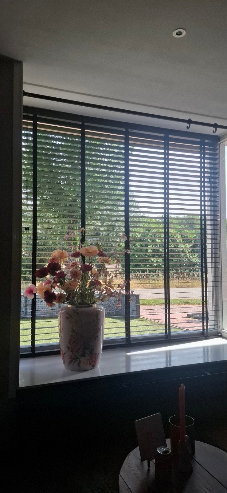 zwart houten jaloezieën, Ophalen, Gebruikt, Zwart, Hout