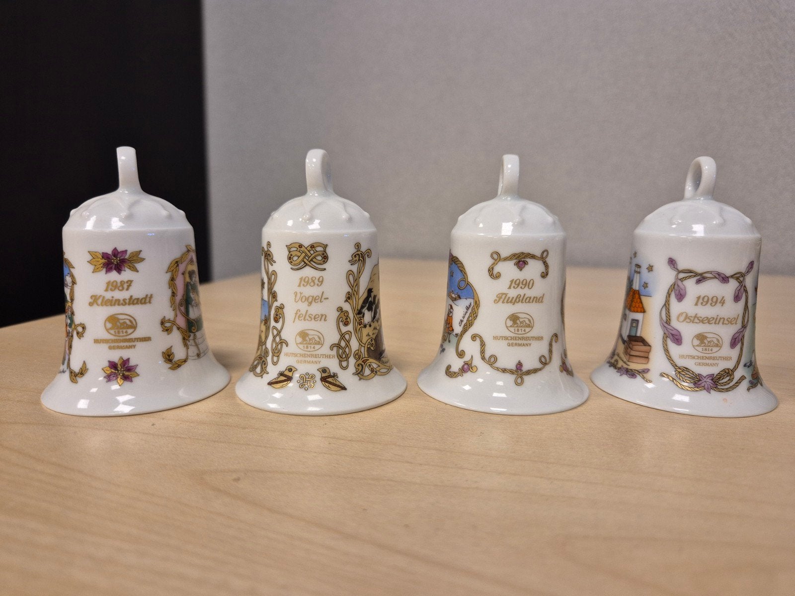 Weihnachts Glocke Hutschenreuther Kerstklok '87-'89-'90-'94, Verzamelen, Verzenden
