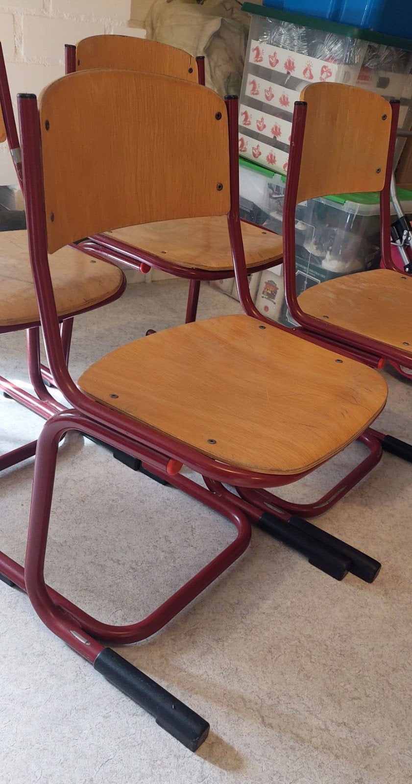4 schoolstoeltjes merk Marko, Ophalen, Gebruikt, Stoel(en)