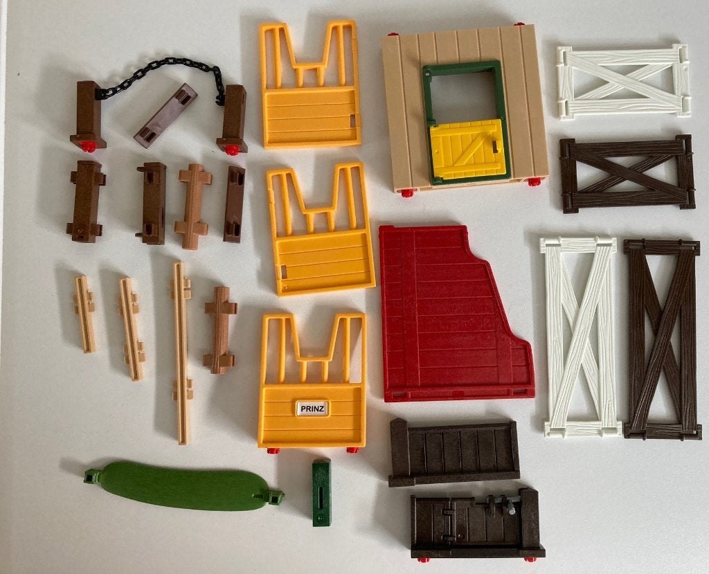 playmobil, onderdelen benodigdheden paarden, manege, hekken, Kinderen en Baby's, Speelgoed | Playmobil, Ophalen of Verzenden, Gebruikt