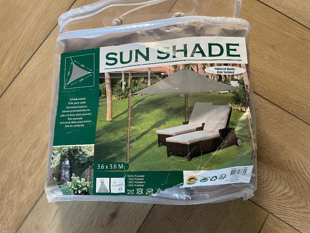 Kleine tarp zonder stokken | 3.6x3.6x3.6 (m) | nette staat, Ophalen of Verzenden, Zo goed als nieuw