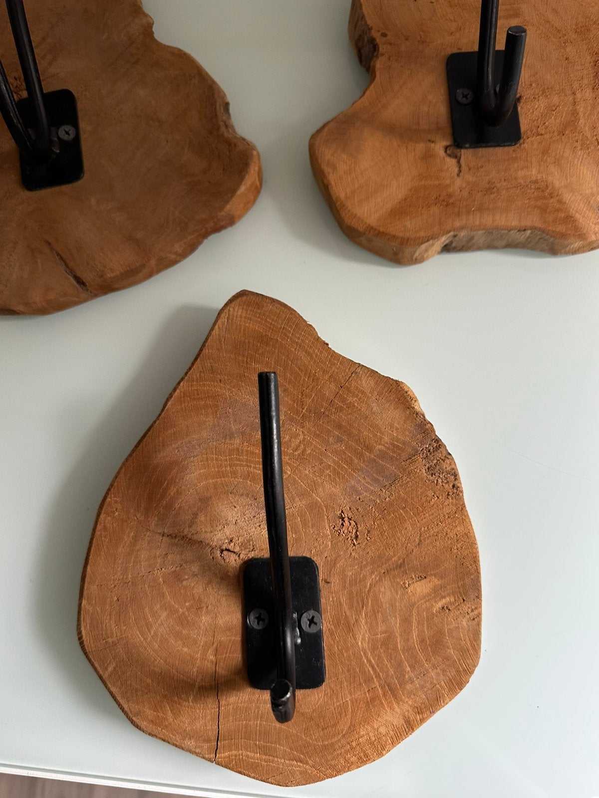 3 houten kapstokken, Huis en Inrichting, Woonaccessoires | Kapstokken, Ophalen of Verzenden, Nieuw, Hout, Wandhaken