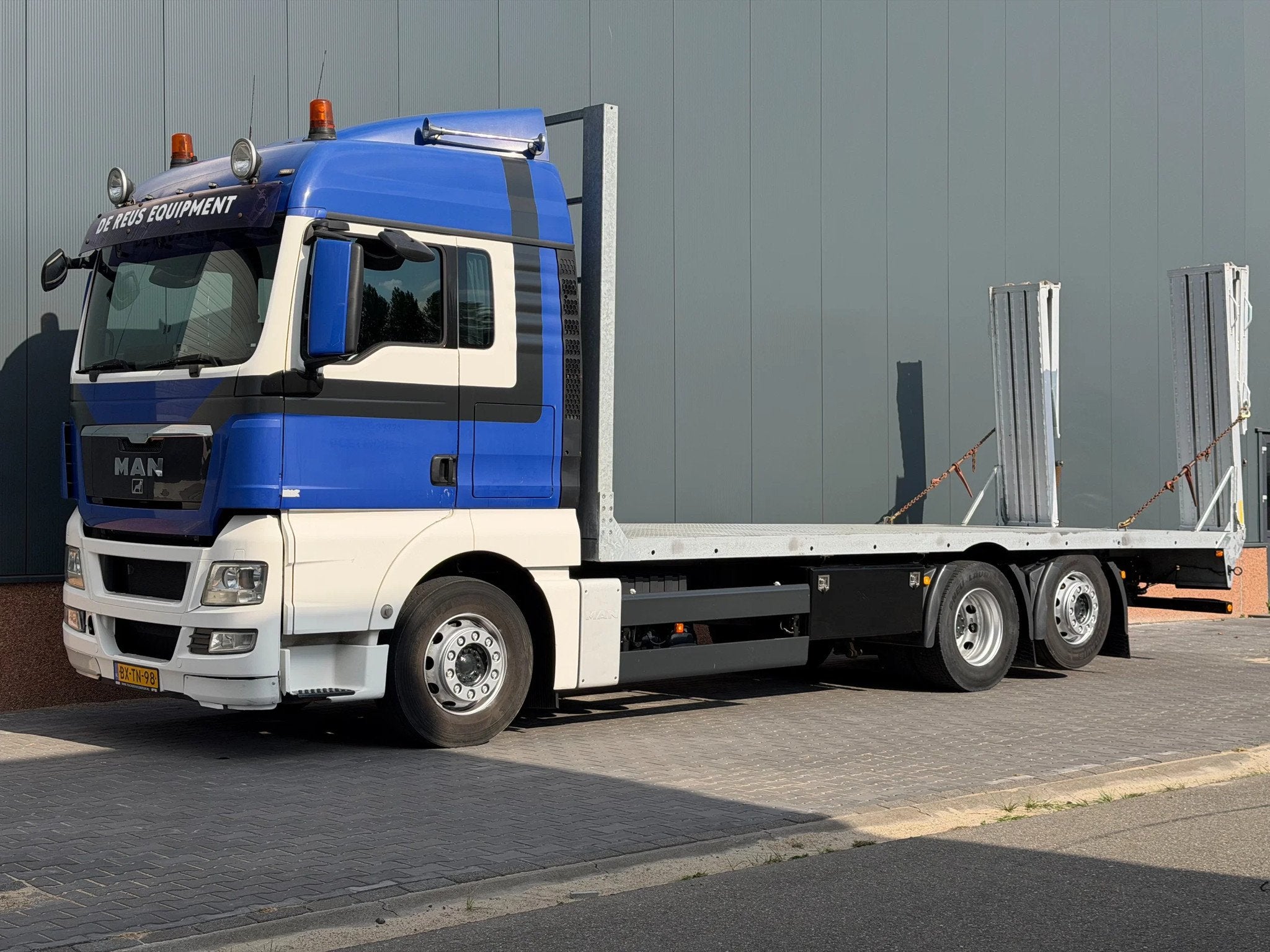 MAN TGX 26.400 45.150 TI Oprijwagen Machinetransporter, Auto's, Euro 5, MAN, Bedrijf, 2 stoelen