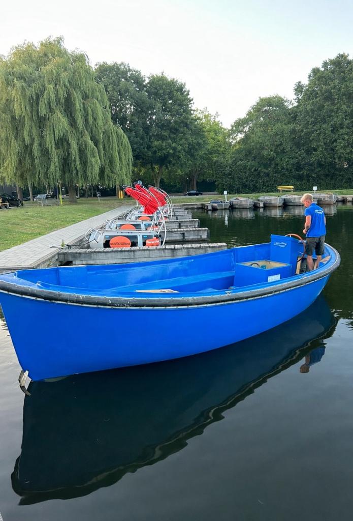 Harding reddingsloep 6.74 meter KONINGSDAG topper!, Watersport en Boten, Sloepen, 10 tot 30 pk, Gebruikt, Binnenboordmotor, 6 meter of meer