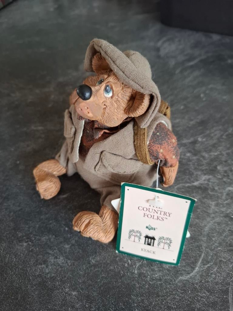 Kathleen Kelly Critter Factory Hiker bear beeldje knuffel., Ophalen of Verzenden, Zo goed als nieuw, Dier