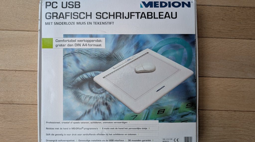 Medion MD9570 Grafisch schrijftableau / tablet / tekenpen, Rechtshandig, Gebruikt, Medion, Ophalen of Verzenden