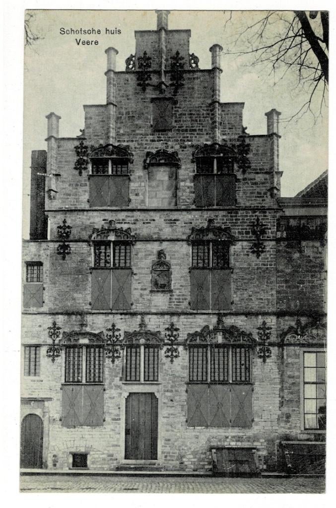 Veere 1921. Het Schotse Huis., Ophalen of Verzenden, 1920 tot 1940, Gelopen, Zeeland
