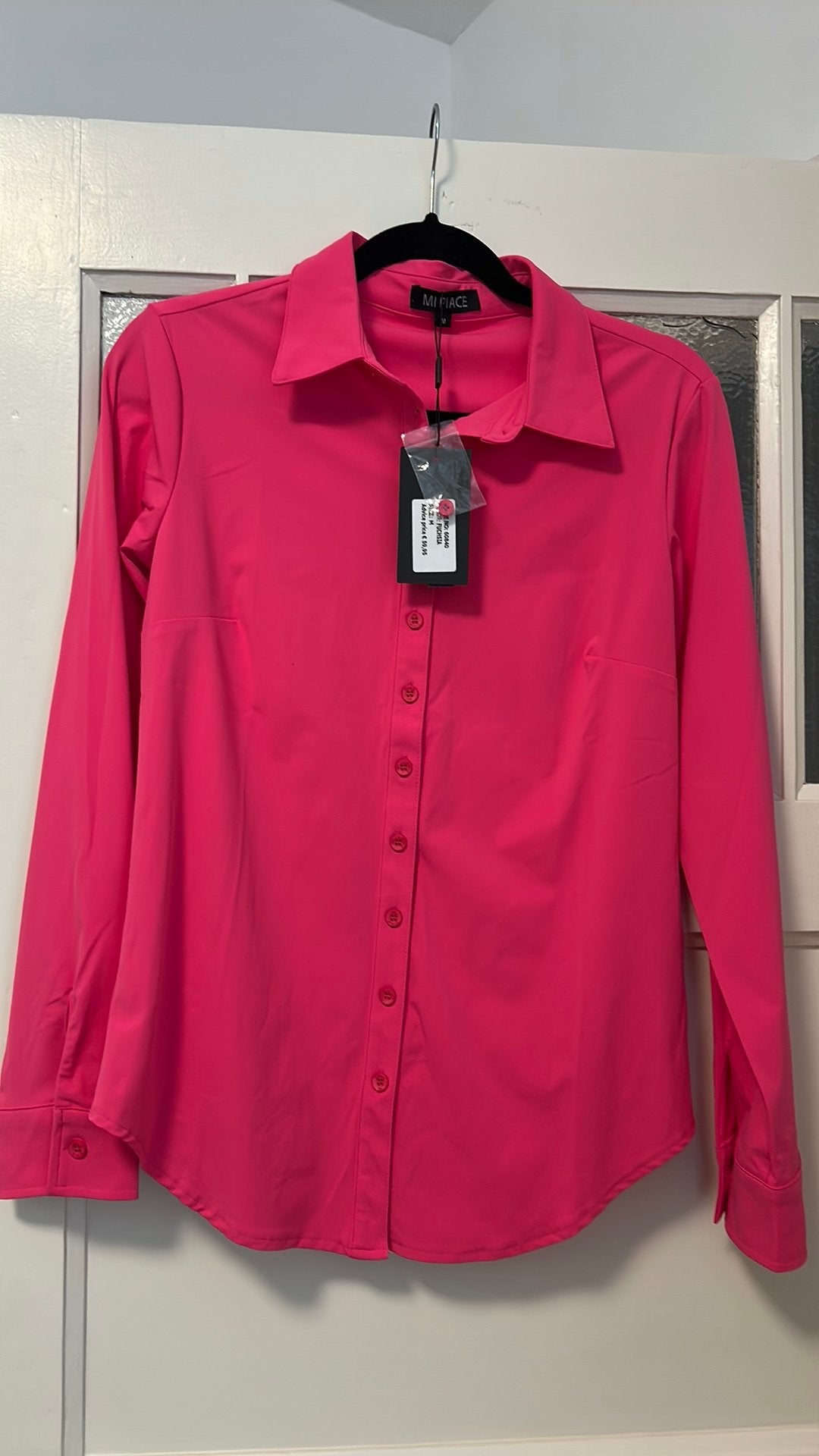 Nieuwe blouse Mi Piace am fuchsia, Kleding | Dames, Ophalen of Verzenden, Nieuw, Maat 38/40 (M), Roze