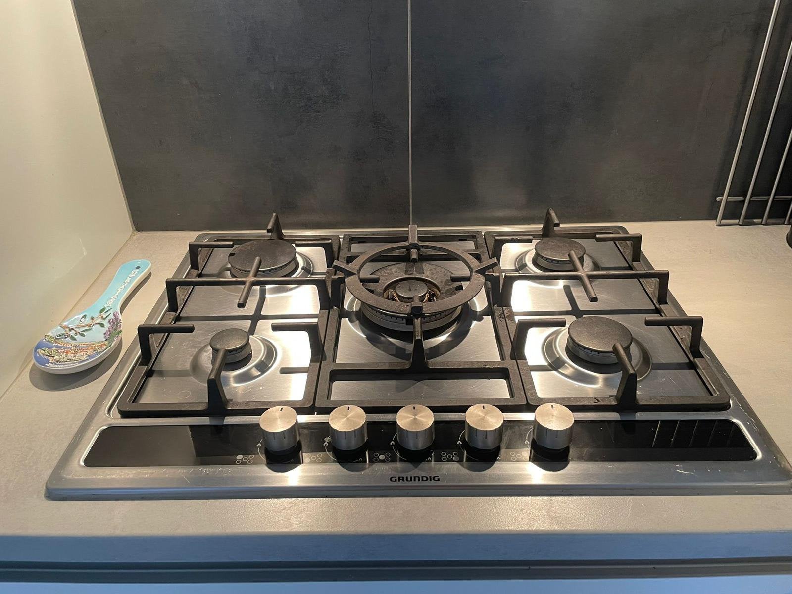 Inbouw gasfornuis 5 pits, Ophalen, Zo goed als nieuw, Inbouw, Gas