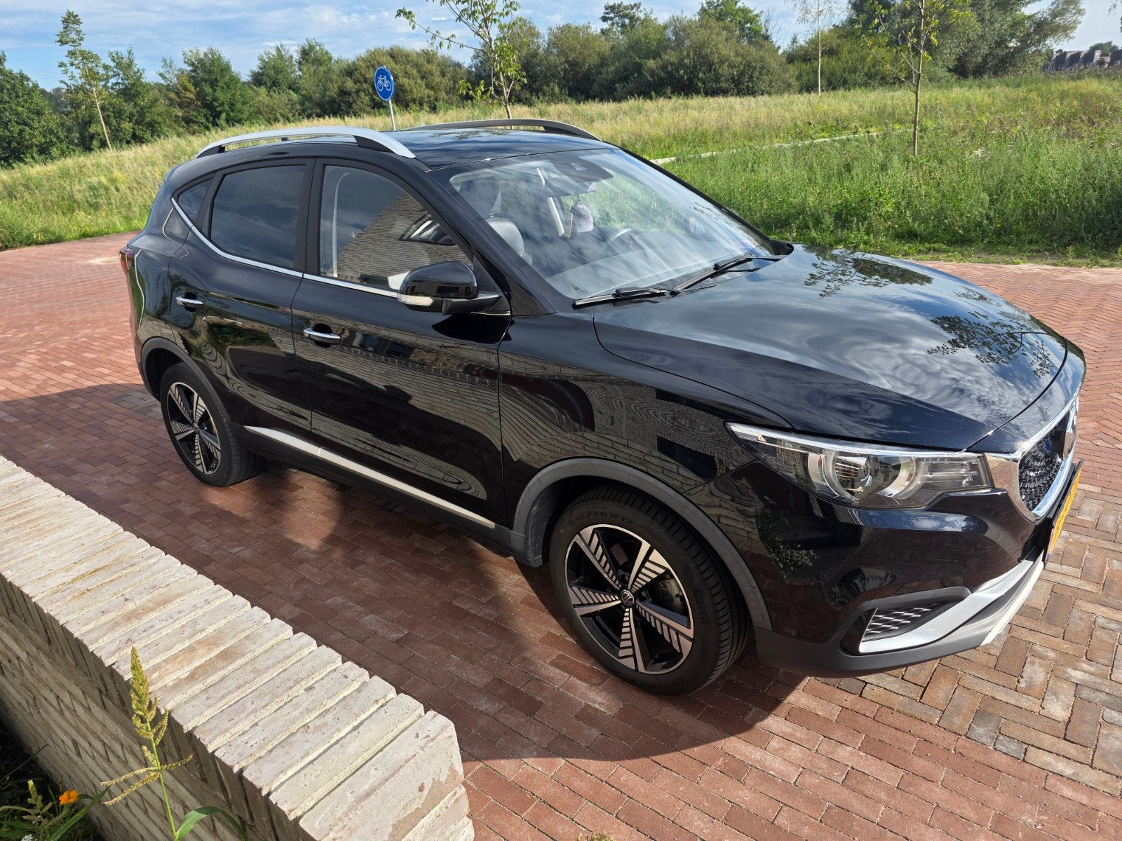 MG ZS Electric 143pk 2019 Zwart, Auto's, MG, 38 min, ZS, 1507 kg, Zwart