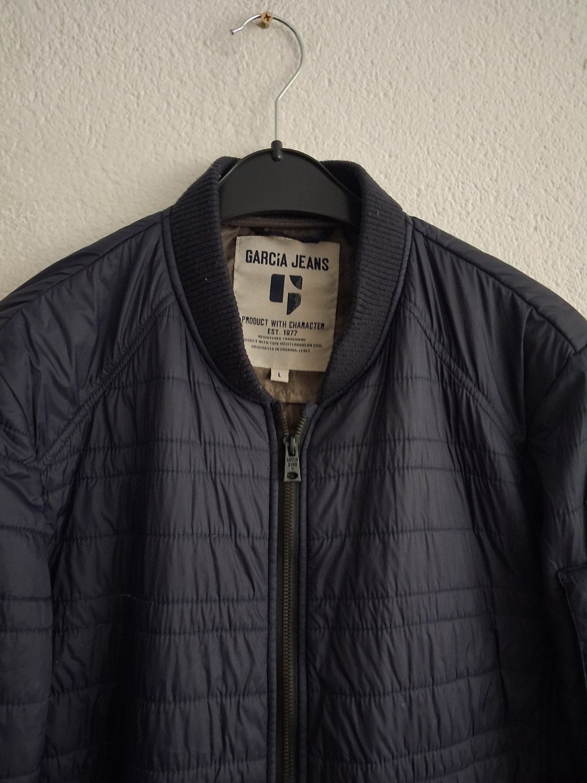Garcia Jeans gewatteerde jas - Maat L, Maat 52/54 (L), Ophalen of Verzenden, Zo goed als nieuw, Blauw
