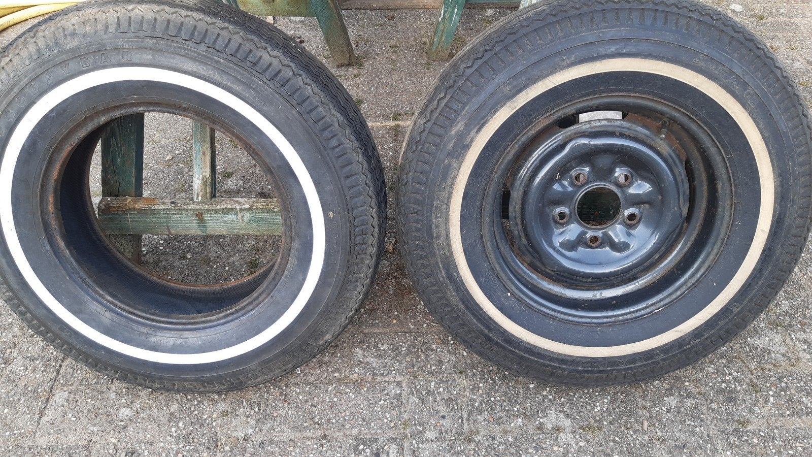Banden voor oltimer of aanhanger/landbouwwagen, Ophalen