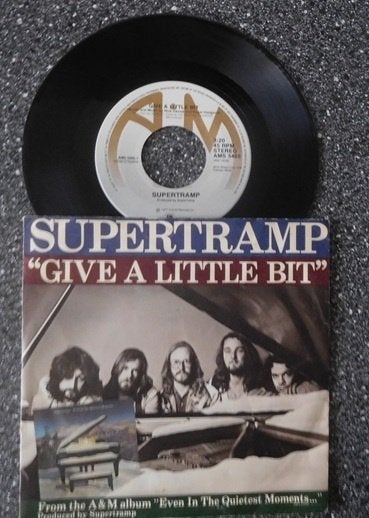 Supertramp - give a little bit (vanaf € 2,50), Cd's en Dvd's, Ophalen of Verzenden, Zo goed als nieuw, 7 inch, Pop