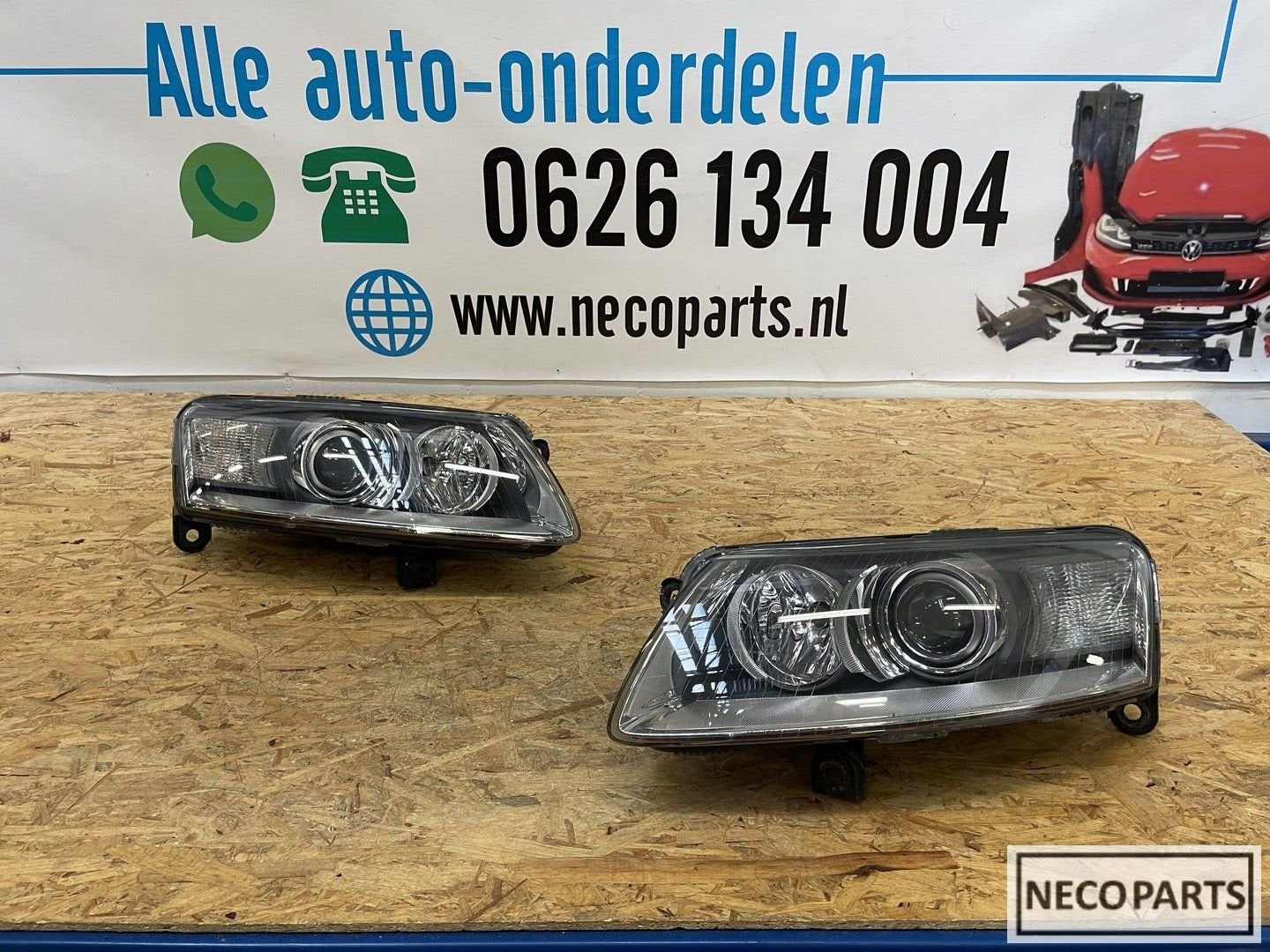 AUDI A6 C6 4F 4F0 XENON KOPLAMPEN ORIGINEEL, Auto-onderdelen, Verlichting, Audi, Gebruikt, Ophalen of Verzenden