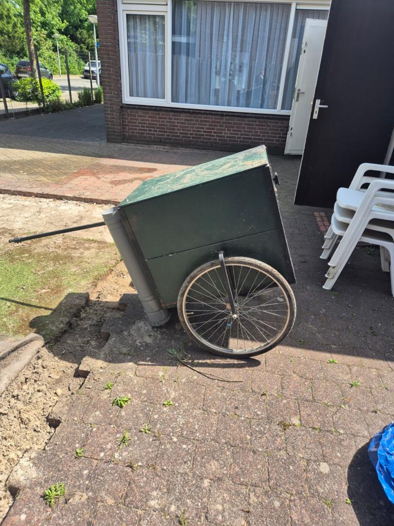 Stevige fietskar voor achter de fiets, inclusief bevestiging, Ophalen, Gebruikt, Overige typen