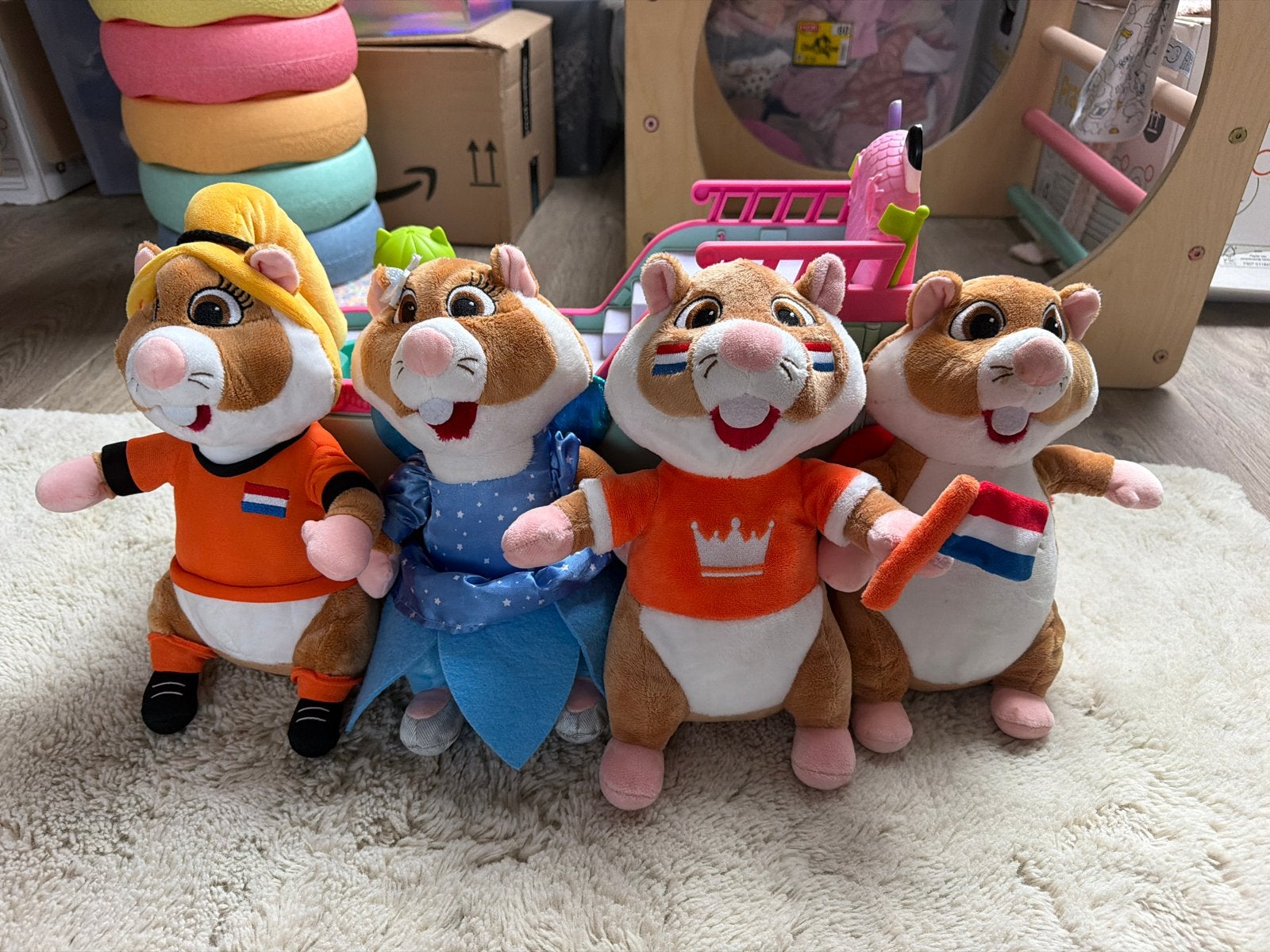 Albert Heijn Hamsters (4 stuks), Kinderen en Baby's, Albert Heijn, Hamster, Nieuw, Ophalen of Verzenden