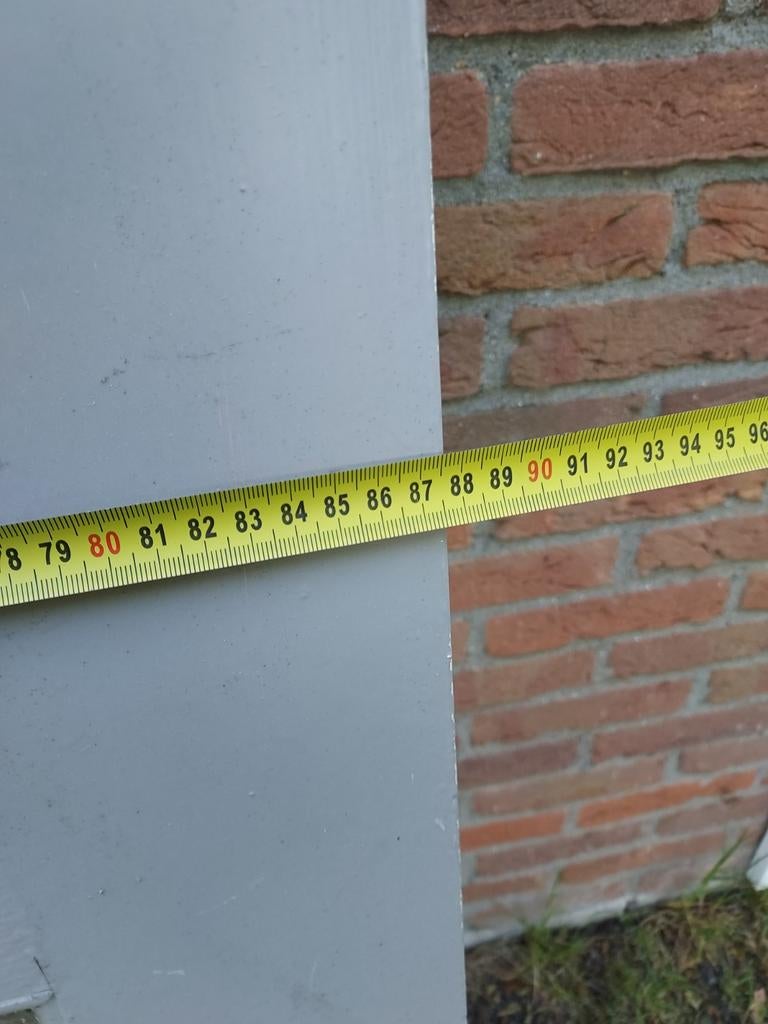 Buitendeur met enkel glas en brievenbus, Ophalen, Gebruikt, 80 tot 100 cm, 215 cm of meer