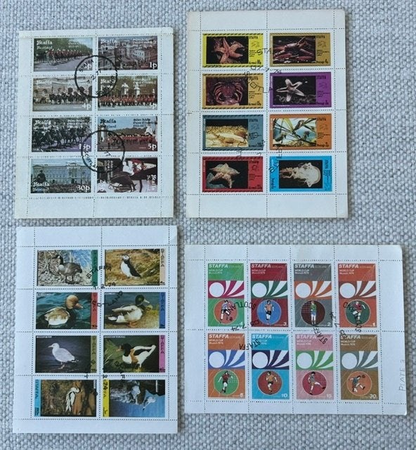 27 gestempelde vellen - wereldwijd - zie ALLE FOTO 's, Postzegels en Munten, Verzenden, Buitenland