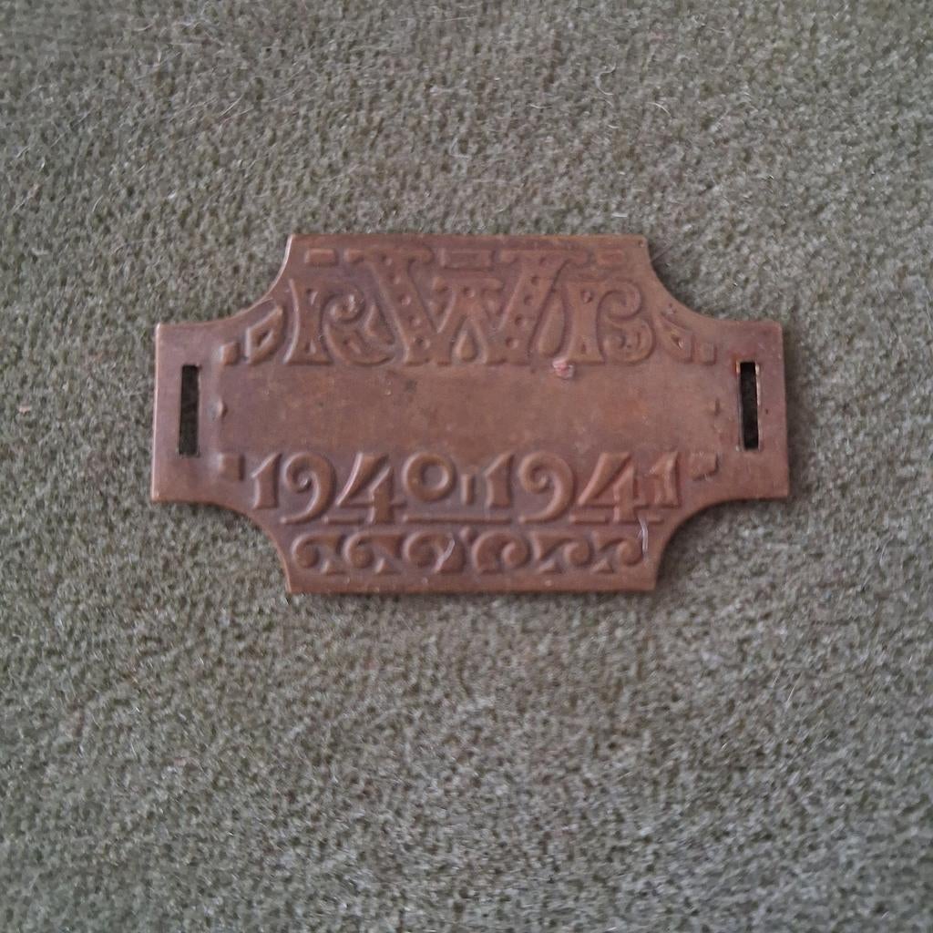 Rijwielbelastingplaatje 1940-1941, Ophalen of Verzenden