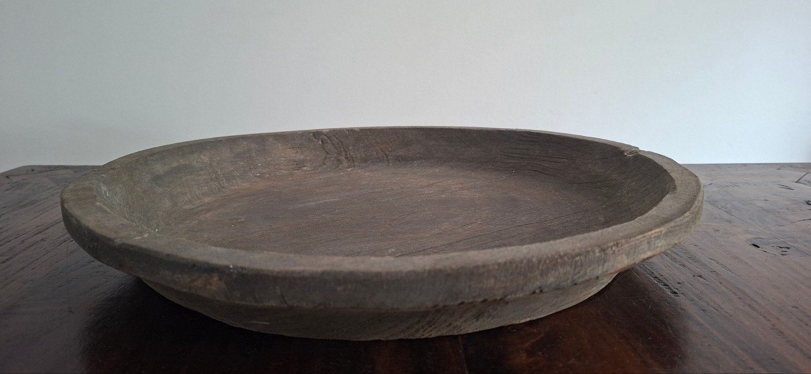 Robuuste,  houten schaal, Huis en Inrichting, Ophalen, Zo goed als nieuw, Rond, Hout