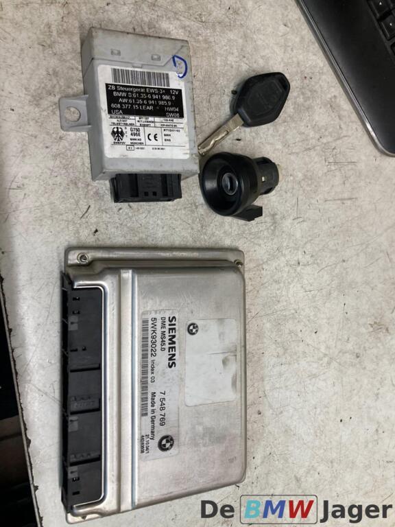 DME module + ews + sleutel&contact BMW E60 E61 12147548769, Gebruikt, Ophalen of Verzenden, BMW, BMW