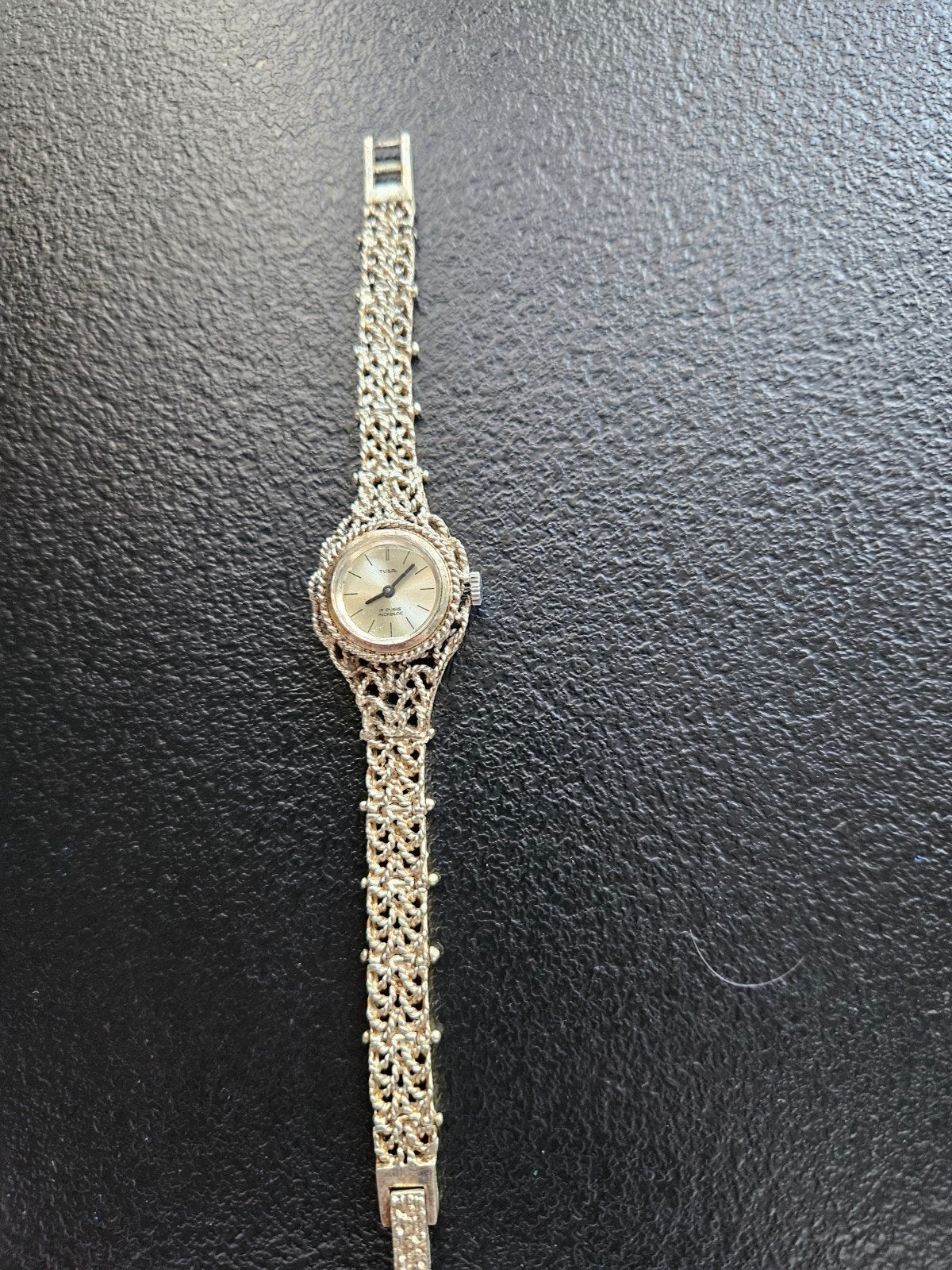 Vintage Tusal Dames Horloge ., Gebruikt, Polshorloge, Zilver, Ophalen