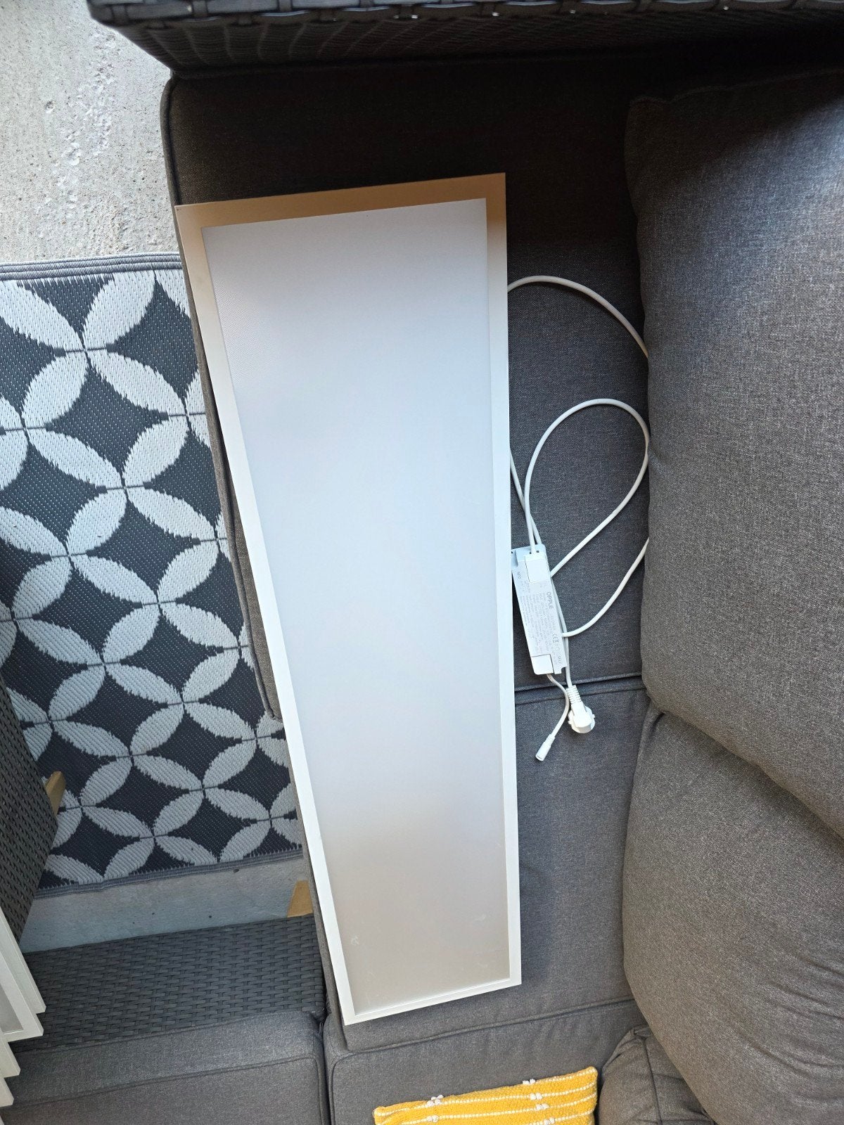 12x Opple LED Plafondlampen 30x120cm met stekker, Wit, Overige merken, Gebruikt, Overige fittingen