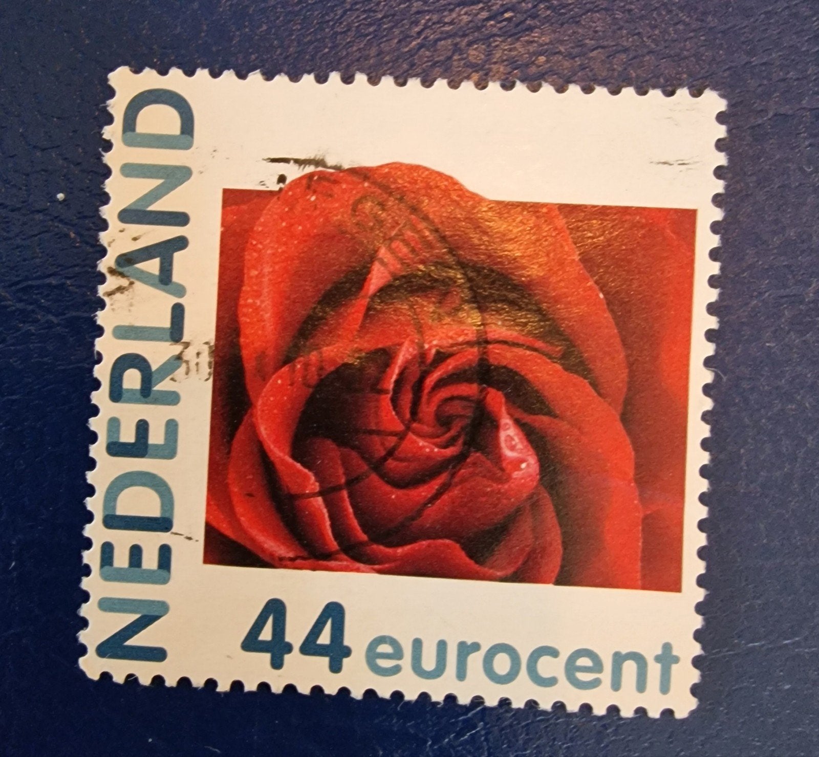 kv1206 persoonlijke postzegel - Rode roos - 44 eurocent, Ophalen of Verzenden, Na 1940, Gestempeld