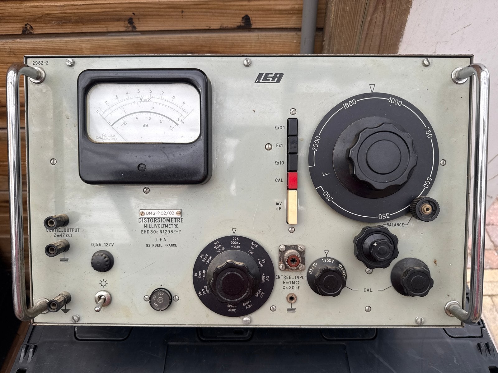 LEA Distortie Meter / Millivoltmeter - Vintage Testapparatuu, Ophalen