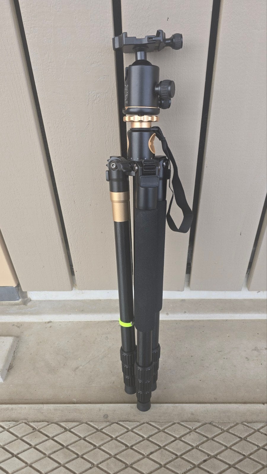 Degelijk metalen statief tripod - 1.6m hoog - met draagtas, Ophalen