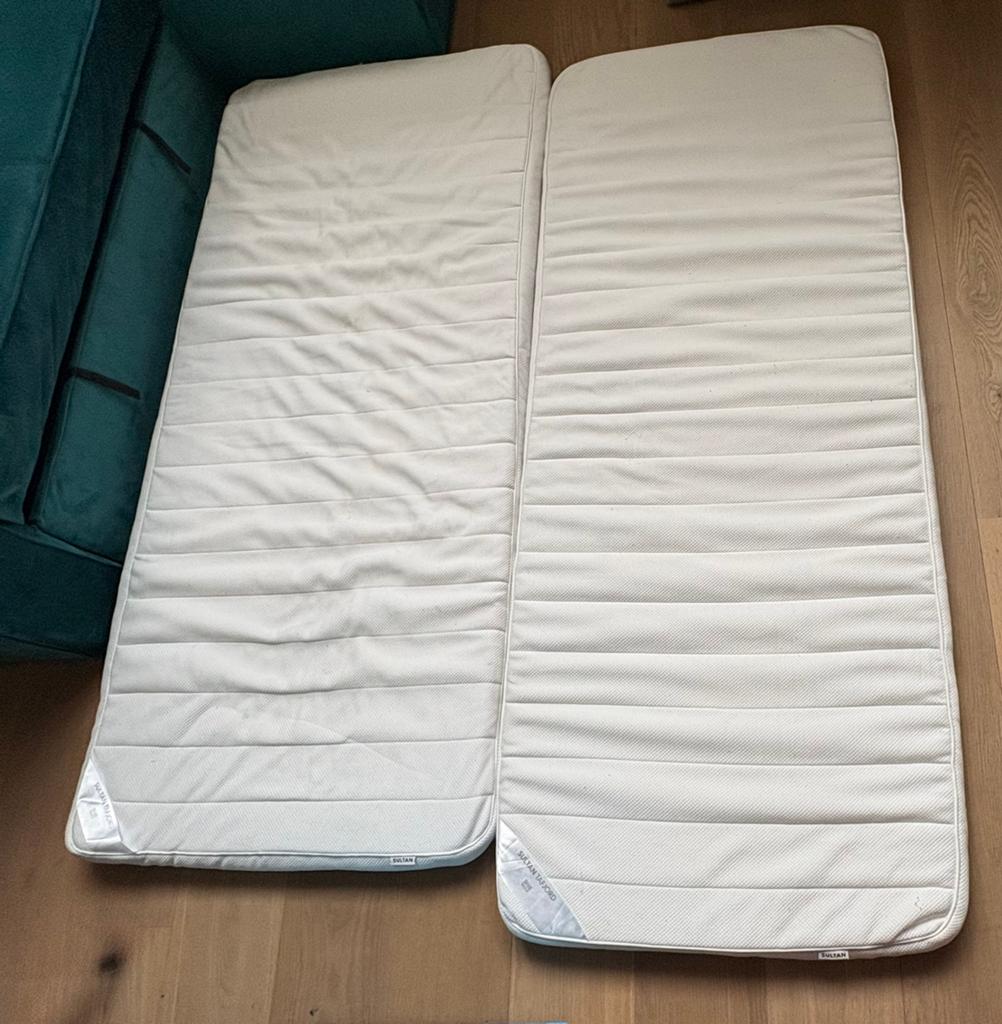 Matras Topper IKEA SULTAN Trafjord 80x200 cm, Ophalen, Gebruikt, Eenpersoons, 80 cm