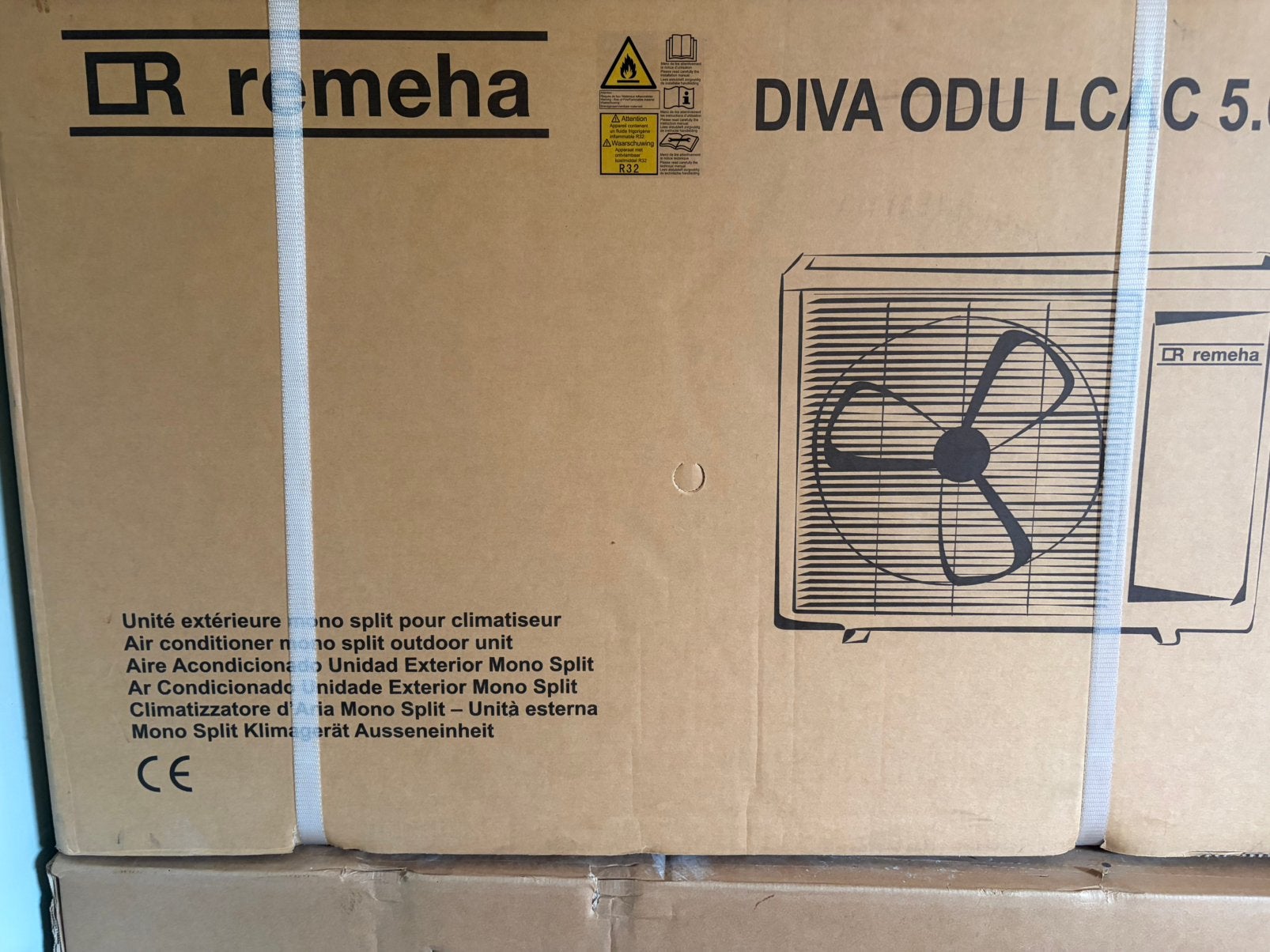 Airco split unit Remeha 5 KW, Ophalen, Koelen en Ontvochtigen, Timer, Nieuw