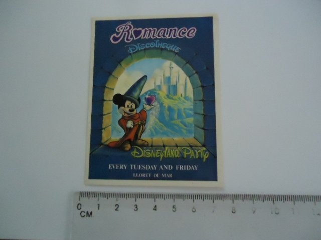 sticker oud Disneyland Paris disney mmickey LLorett spanje, Verzenden, Zo goed als nieuw, Bedrijf of Vereniging
