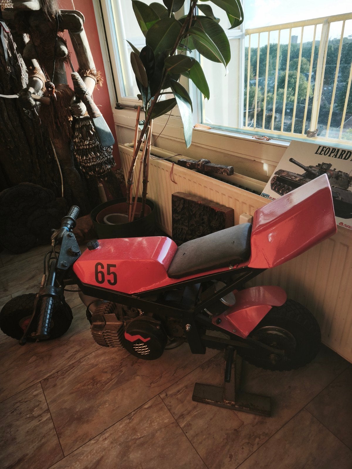 Puch minibike met een 65 cc polinni cilinder., Ophalen, Zo goed als nieuw, Motor