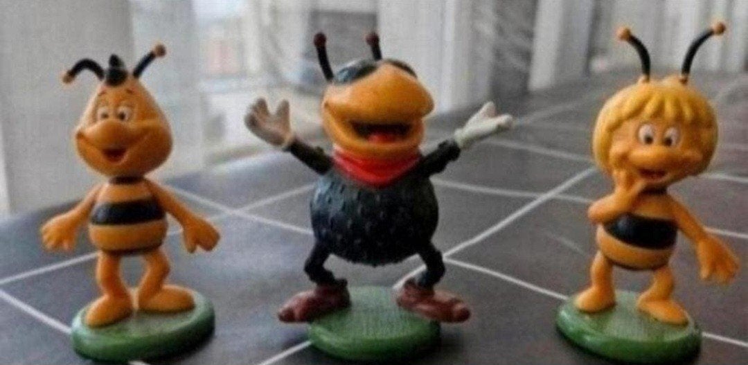 Vintage Maya de Bij figuren set, Ophalen of Verzenden, Gebruikt